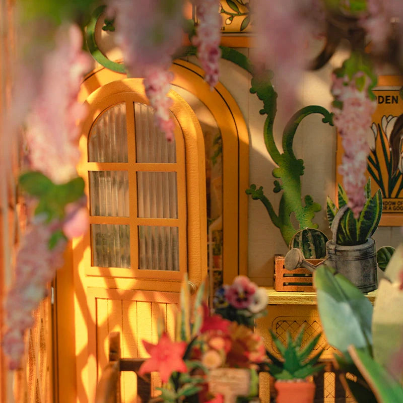 Robotime Rolife Garden House Book Nook Kit DIY miniature project