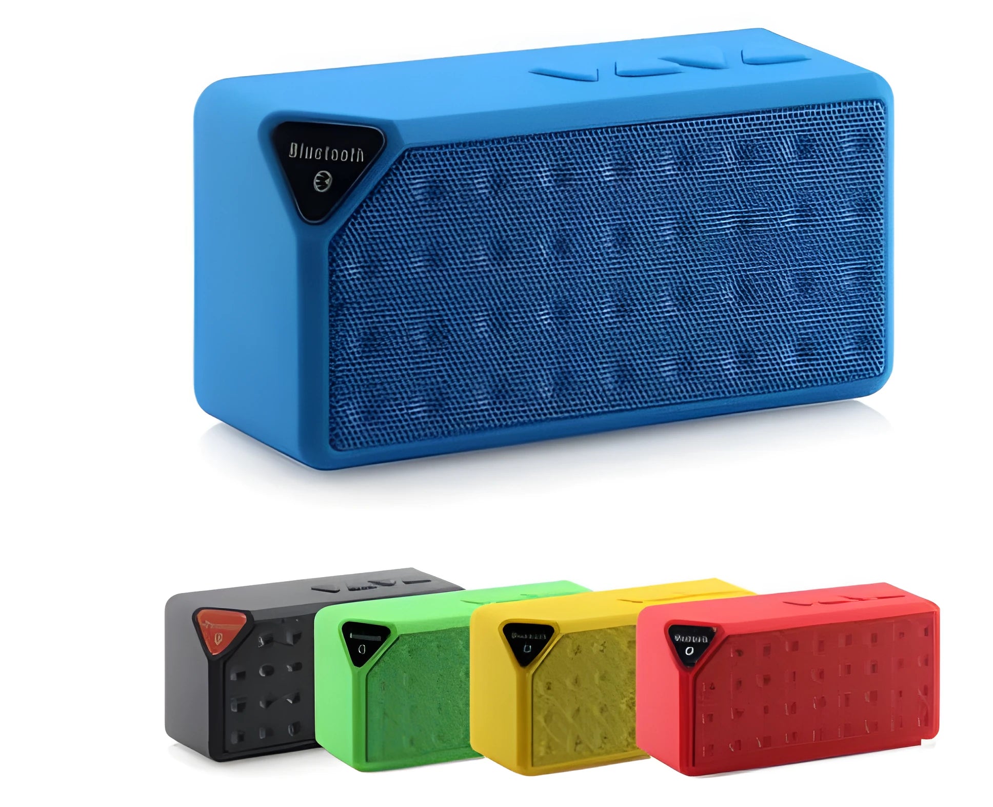 Cannon X3 cube-shaped wireless Bluetooth speaker with card magic design in black, blue, green, red or yellow