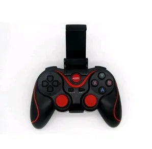 T3 Bluetooth wireless game controller in black, front view with buttons and d-pad