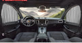 Magnetic car curtain sun shade in black for vehicle privacy and UV protection