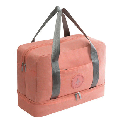 Waterproof multifunctional shoe bag in various colours with laminated zipper pockets