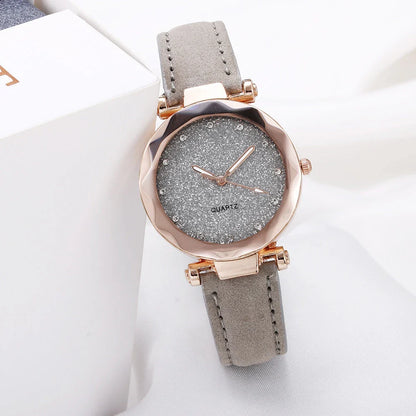 Stylish starry wristwatch with a variety of color options, featuring a sleek design and premium materials.