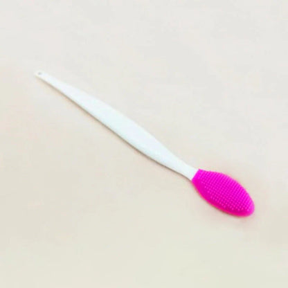 Double-sided silicone blackhead brush with ABS handle in various colors