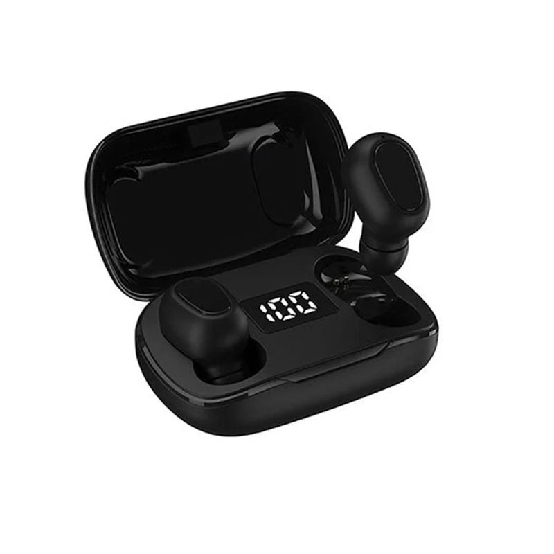 Bluetooth wireless in-ear stereo earphones with digital charging box