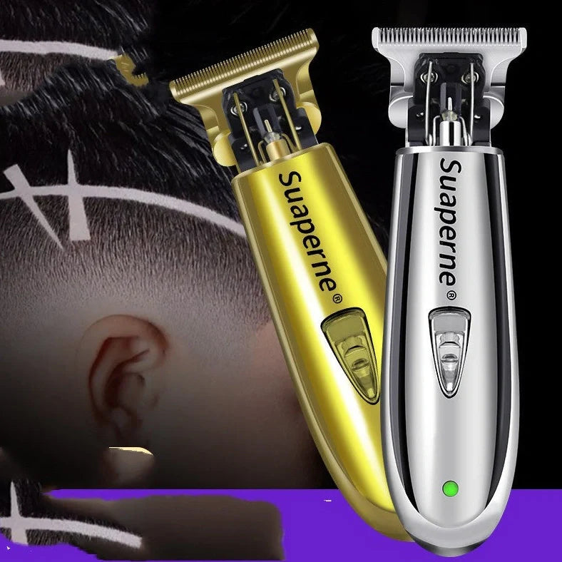 X7 hair clipper with dual charging and power modes provides 10W of cutting power for precise trimming, featuring gold and silver colour options in size 10 for general salon use