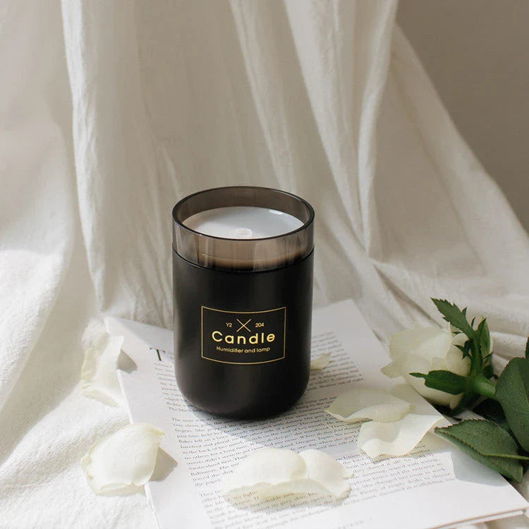 Mini USB Mute Air Humidifier Diffuser in fresh green, rose powder, and Yaojin black