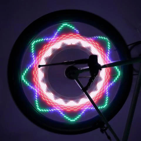 Dazzle Knight Bike Wire Lamp with multiple colour options and patterns for enhanced cycling safety