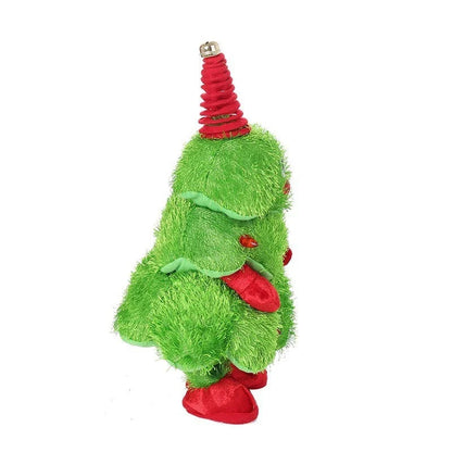 Green Wisted Wiggle Hip Christmas Tree Musical Plush Toy for kids