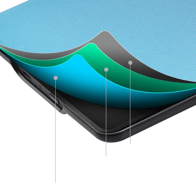Kindle Paperwhite leather case in microfiber leather, 170x120x10mm, with 11 colour options