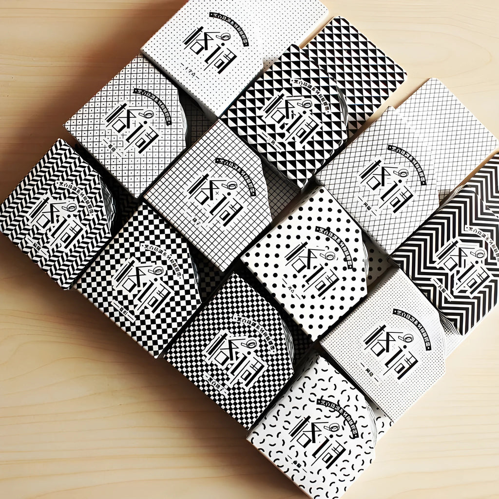 Roll of 15mm wide decorative paper tape for DIY hand accounts in lattice pattern