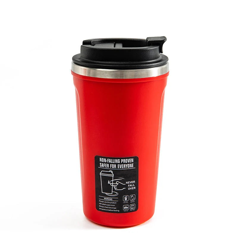 Durable stainless steel water bottle with 520ml capacity, perfect for hydration on the go