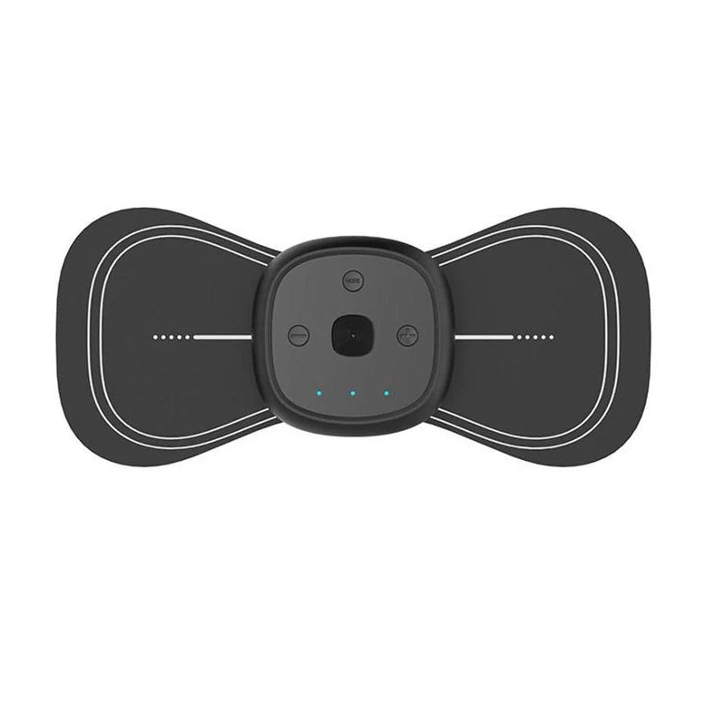 YSL-208 shoulder massager with remote control showing five massage technique options