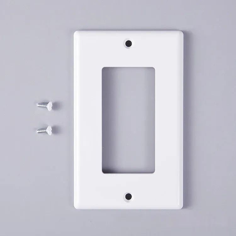 Plastic wall-mounted socket panel in black and white, American Standard surface shell