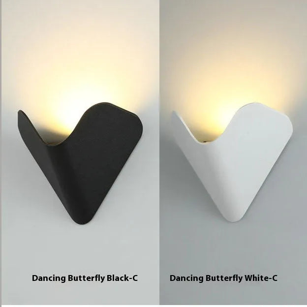 Black bird's nest style aluminium LED lamp with IP65 rating for courtyard and bedroom use.