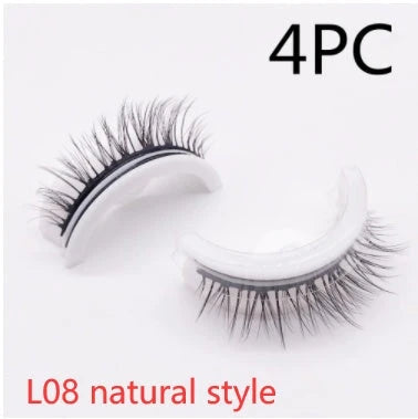 Captivating 3D layered mink-like false eyelashes for bold, voluminous eye makeup looks