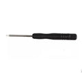Black 83mm 45# steel small screwdriver driver set with straight and Phillips heads on a workbench