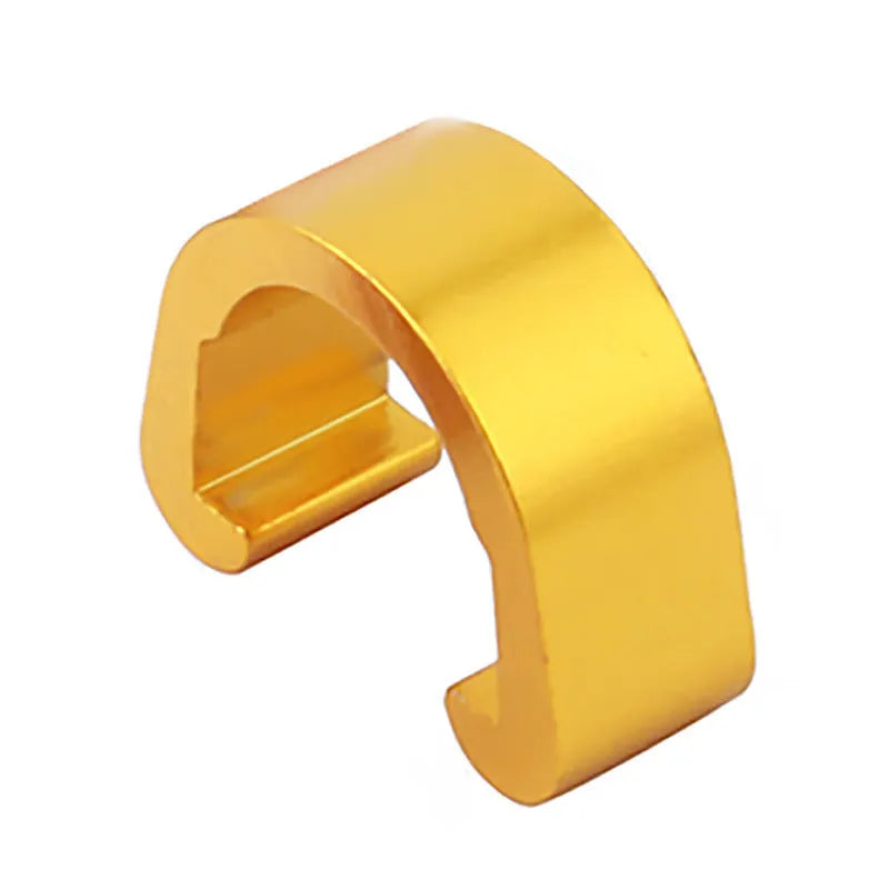 Aluminium alloy C-shaped buckle in multiple colours including black, blue, gold, green, pink, purple, red, and silver.
