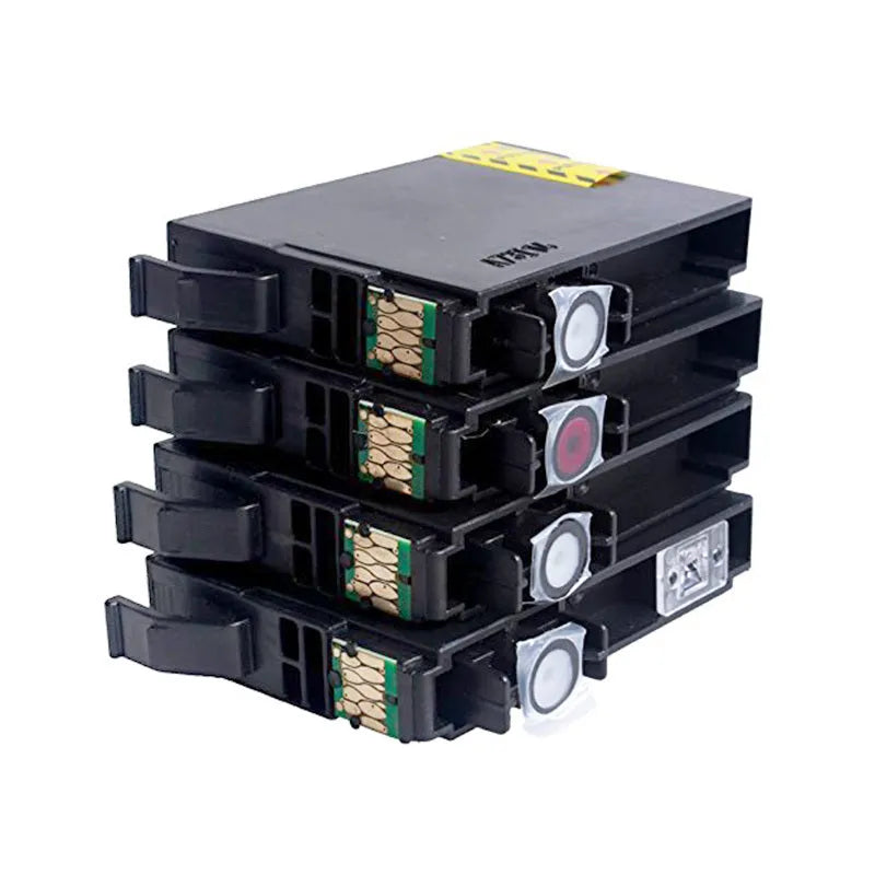 Four compatible ink cartridges in black, cyan, magenta, and yellow for Epson Expression Home XP printers, 15ml black 13ml colour