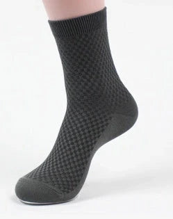 Men's bamboo fiber business socks in various colours