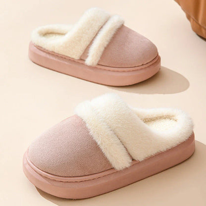 Cozy cotton house slippers for women in various colors, featuring a plush interior and non-slip soles for comfortable and stylish indoor wear