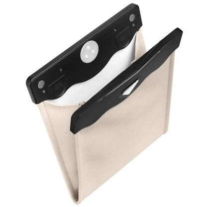LED Car Trash Can Organizer with leather accents and colour steel baking paint
