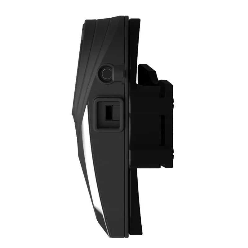 Car wireless Bluetooth headset with ABS construction and USB charging cable
