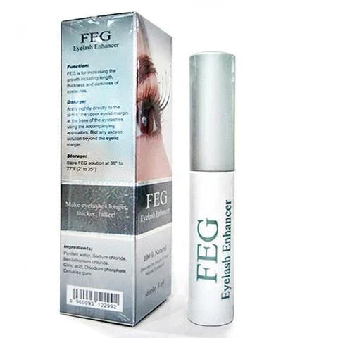 FEG Eyelash Enhancer bottle with serum for healthier lashes and brows