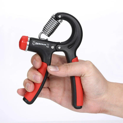 Adjustable hand grips 10-40kg in orange and black, perfect for strengthening hands, wrists, and forearms