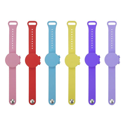 Outdoor silicone wristband hand sanitizer disinfectant bracelet in various colours