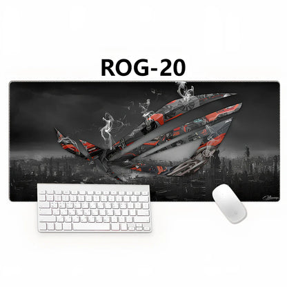 Country Edge Keyboard Pad 80cm x 30cm in ROG-02 design with natural rubber base and Jiaji cloth surface for desk stability