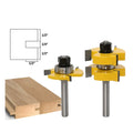 Carbide T-slot milling cutter with 8mm shank diameter and straight handle for woodworking