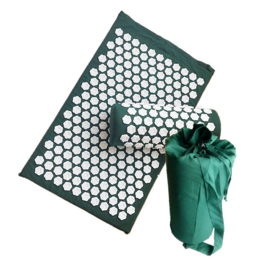 Lotus Acupressure Massage Set with pillow and mat for stress relief