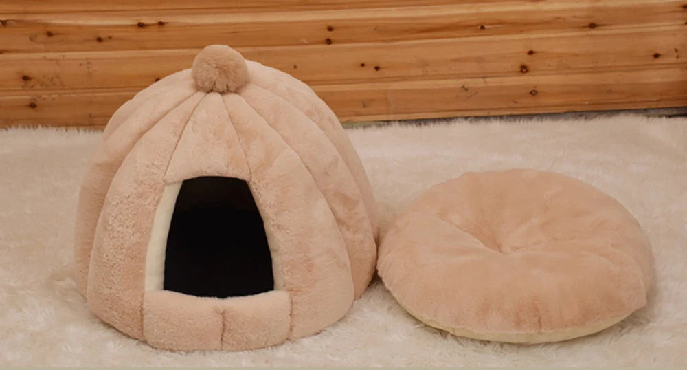 Pumpkin bag cat litter kennel in various colors, foldable and washable design