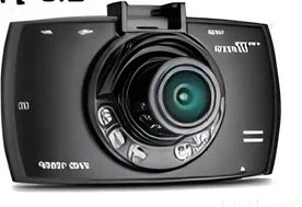 1080P dash cam with 170° front lens, 6-glass construction, and rear cable for dual recording