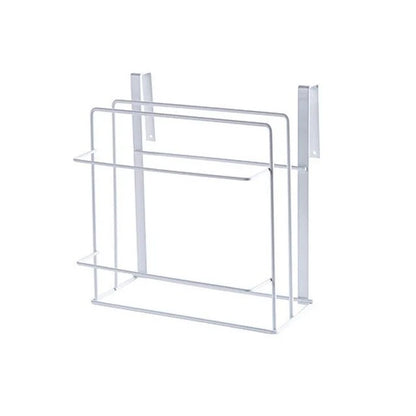 Double layer iron kitchen towel rack for chopping boards and towels