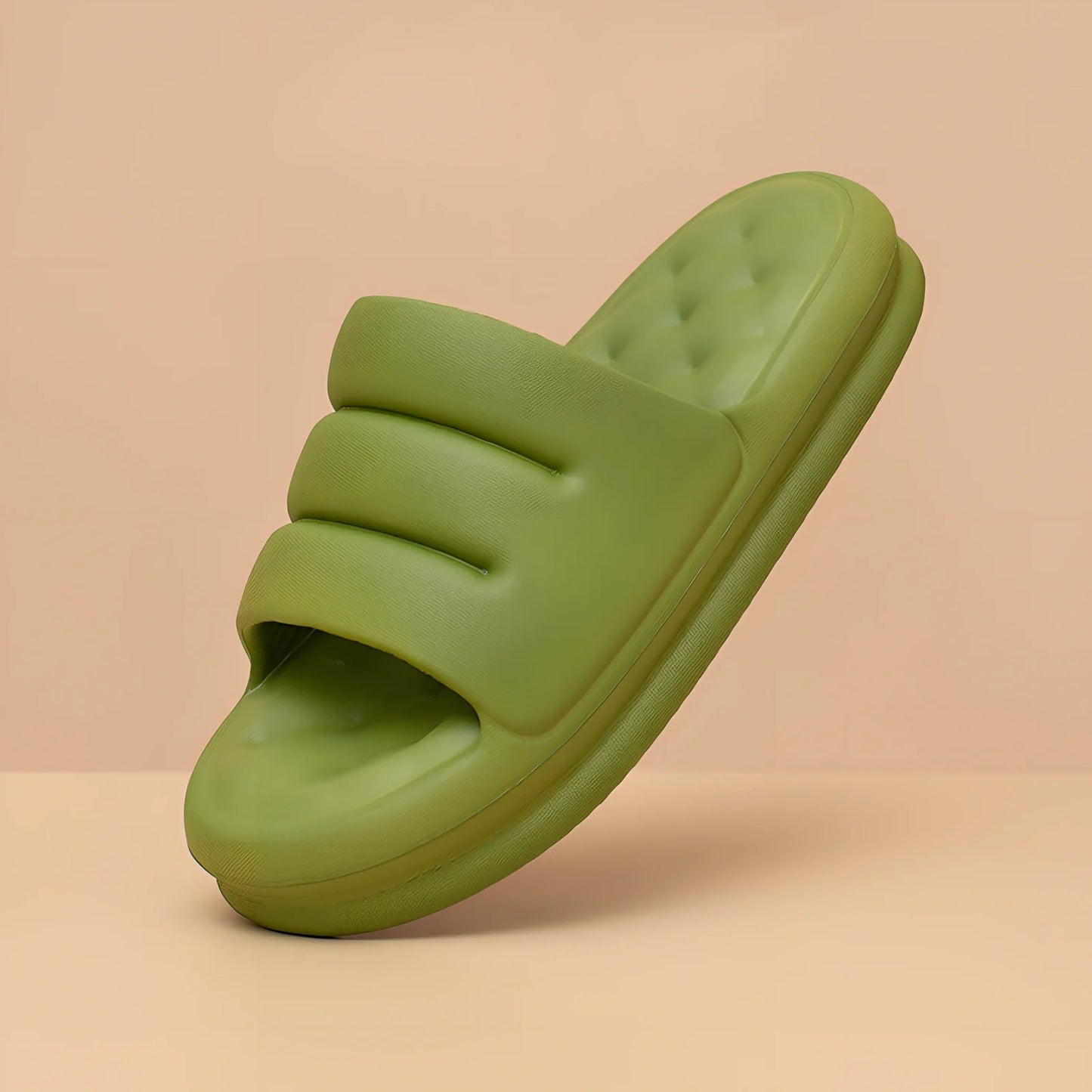 Women's summer EVA slippers with thick sole in multiple colours for home and bathroom use