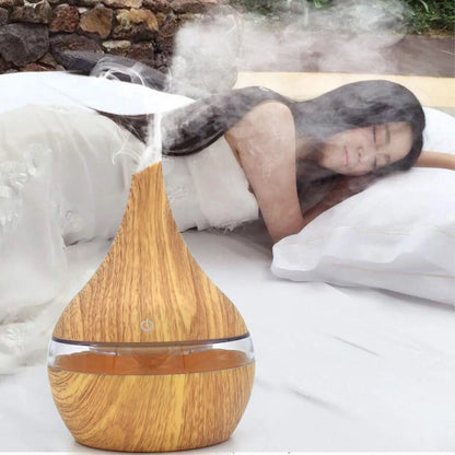 LED Essential Oil Diffuser with ultrasonic technology for calm and moisture
