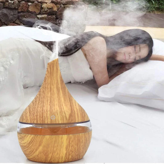 LED Essential Oil Diffuser with ultrasonic technology for calm and moisture
