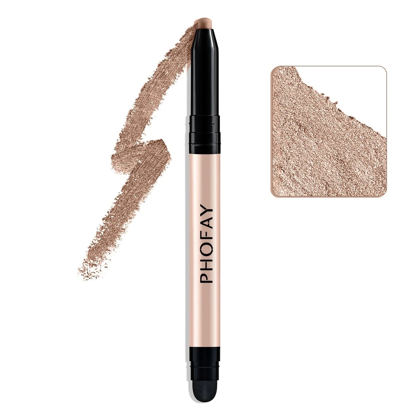 PHOFAY Eyeshadow Stick in various colors with built-in smudger for easy application