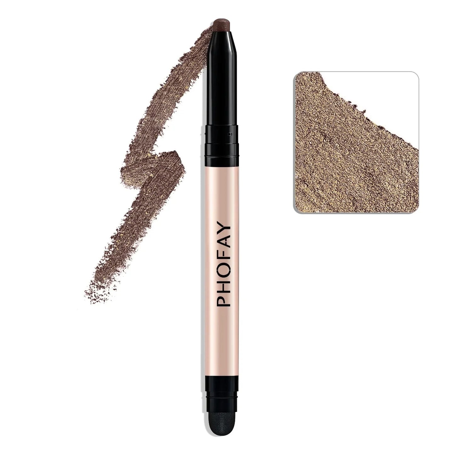 PHOFAY Eyeshadow Stick in various colors with built-in smudger for easy application