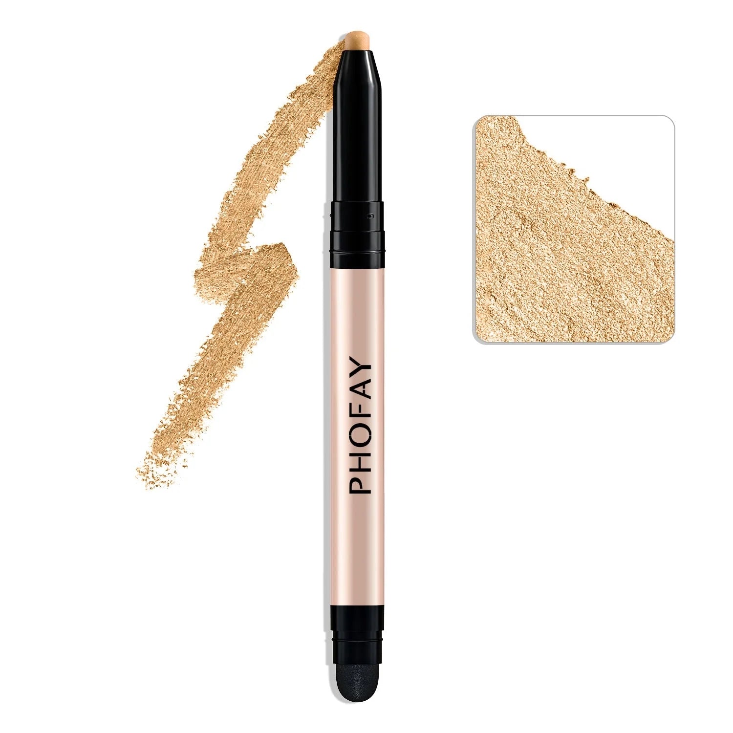 PHOFAY Eyeshadow Stick in various colors with built-in smudger for easy application