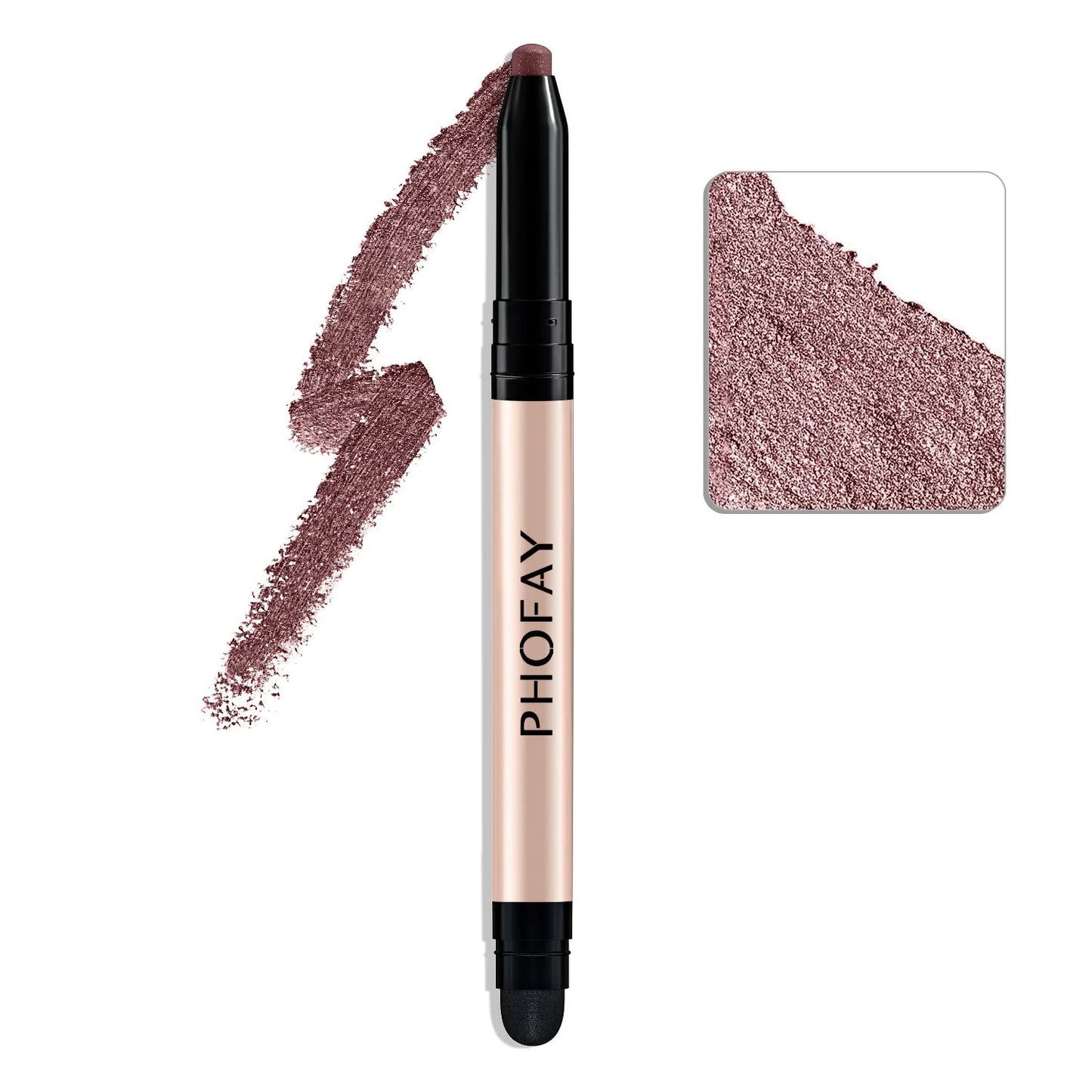 PHOFAY Eyeshadow Stick in various colors with built-in smudger for easy application