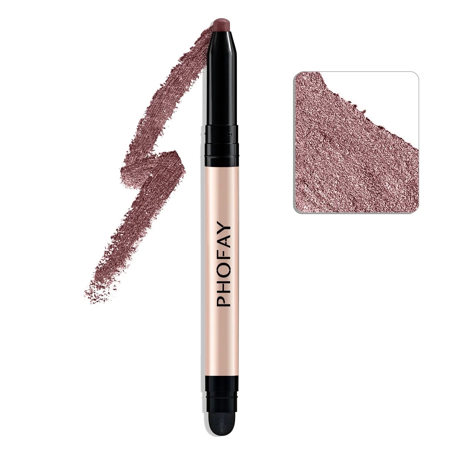 PHOFAY Eyeshadow Stick in various colors with built-in smudger for easy application