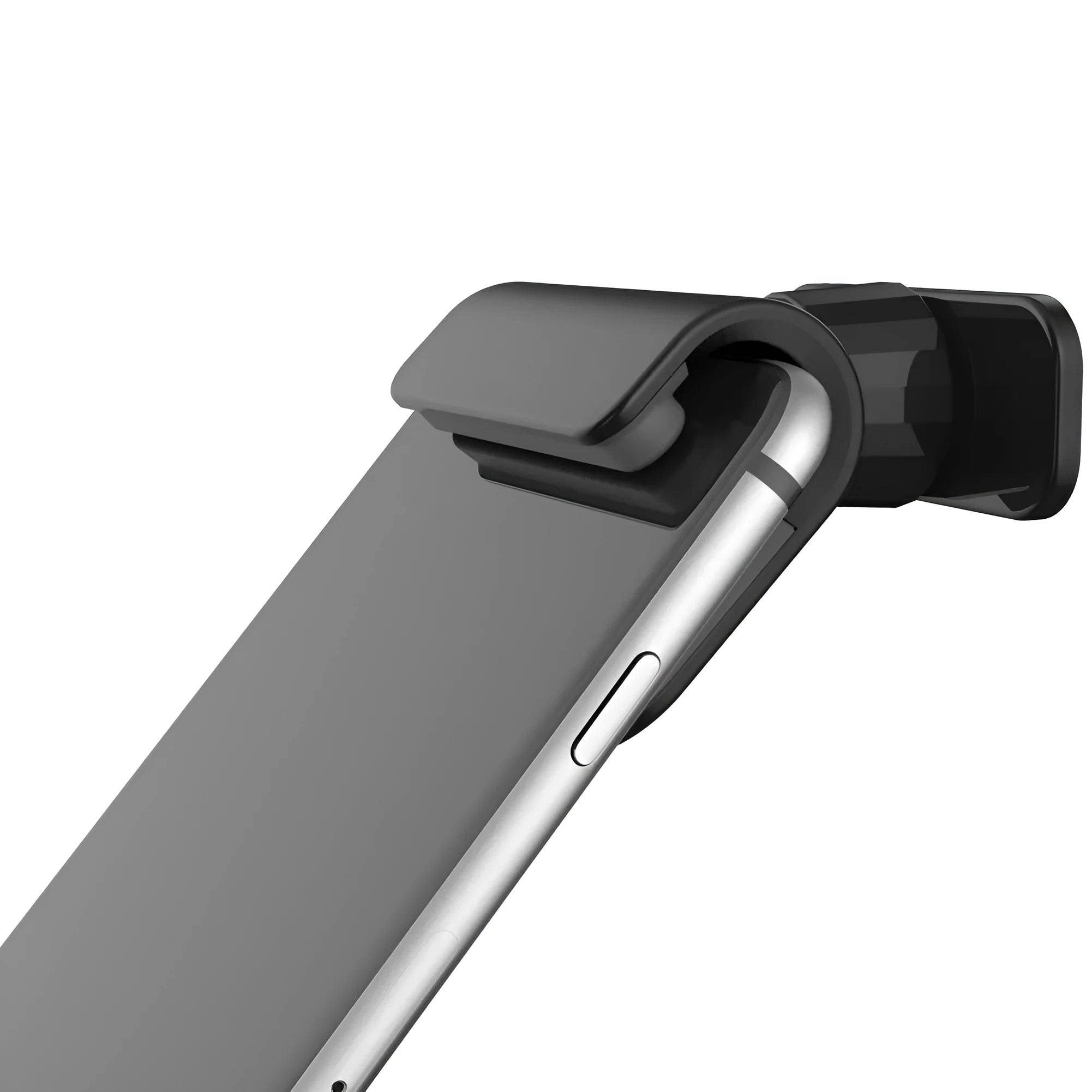 Black car phone holder showing 360-degree rotation mechanism for 4-7 inch mobile phones