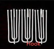 Single panel blackout curtain showing choice of hook and ring hanging styles on a white background.
