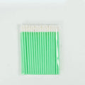 Disposable lip brush stick with flocking head and polypropylene handle in multiple colours