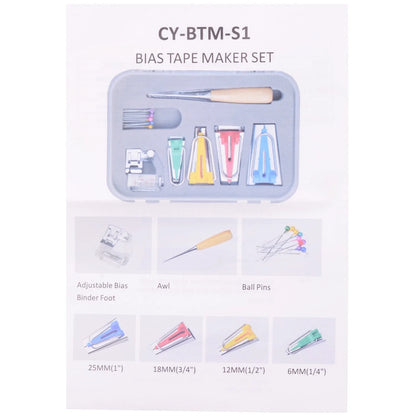 Multifunctional electric sewing machine accessories set with adjustable presser foot