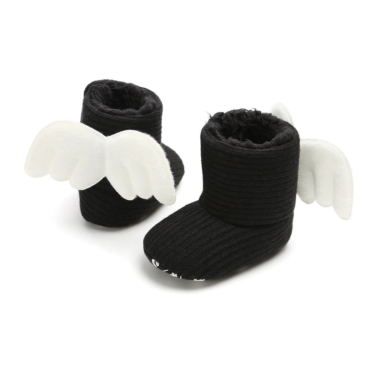 Winter Warm Small Wing High Boots for baby girls in soft cotton, available in multiple colours and sizes.