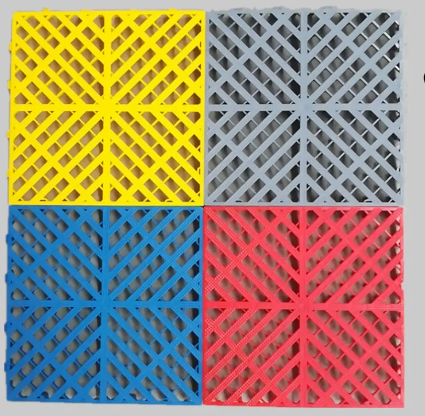 Car wash room plastic Mosaic grille tile 400mm by 400mm reinforced polypropylene