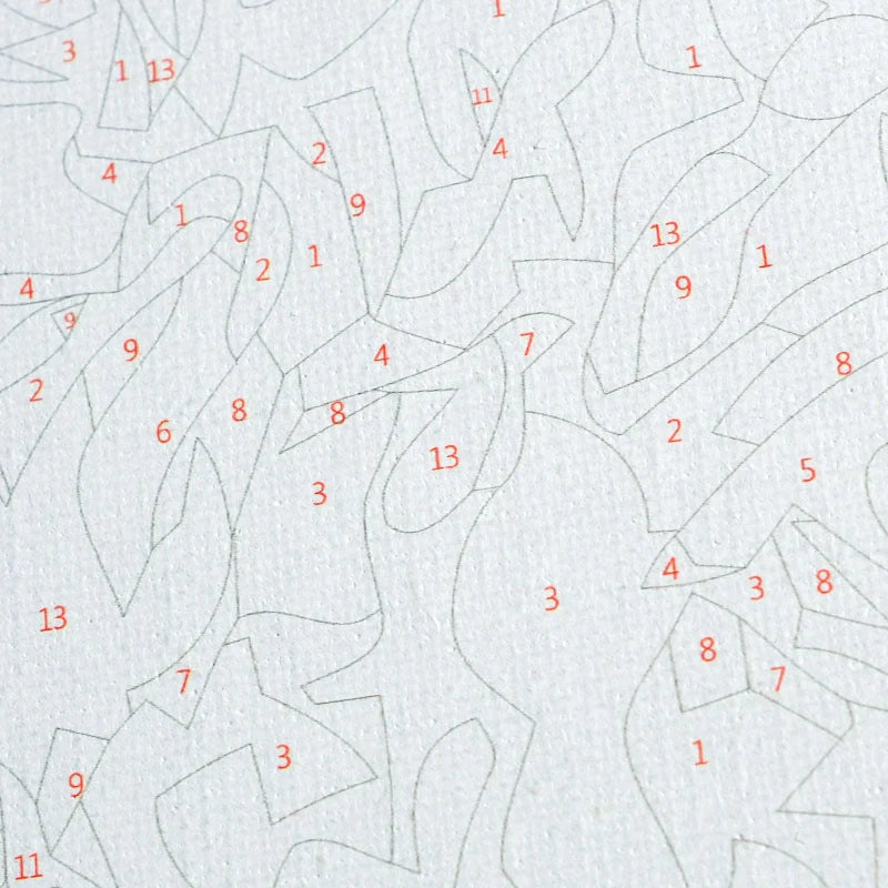 Hand-painted peacock digital oil painting on 40x50cm canvas